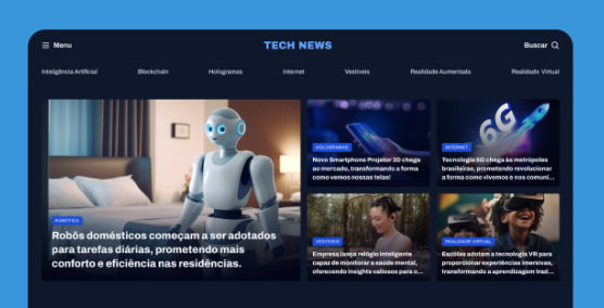 Thumbnail do projeto Tech News